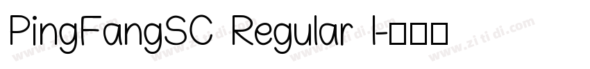 PingFangSC Regular I字体转换